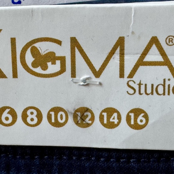 Jeans Colombianos Xigma Booty Curve Gold Decorated High Waisted. Size 12 NWT - Picture 11 of 12